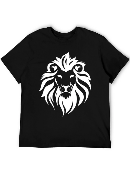 Lion Graphic Black T-Shirt - Mens Fashion