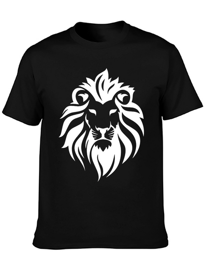 Lion Graphic Black T-Shirt - Mens Fashion