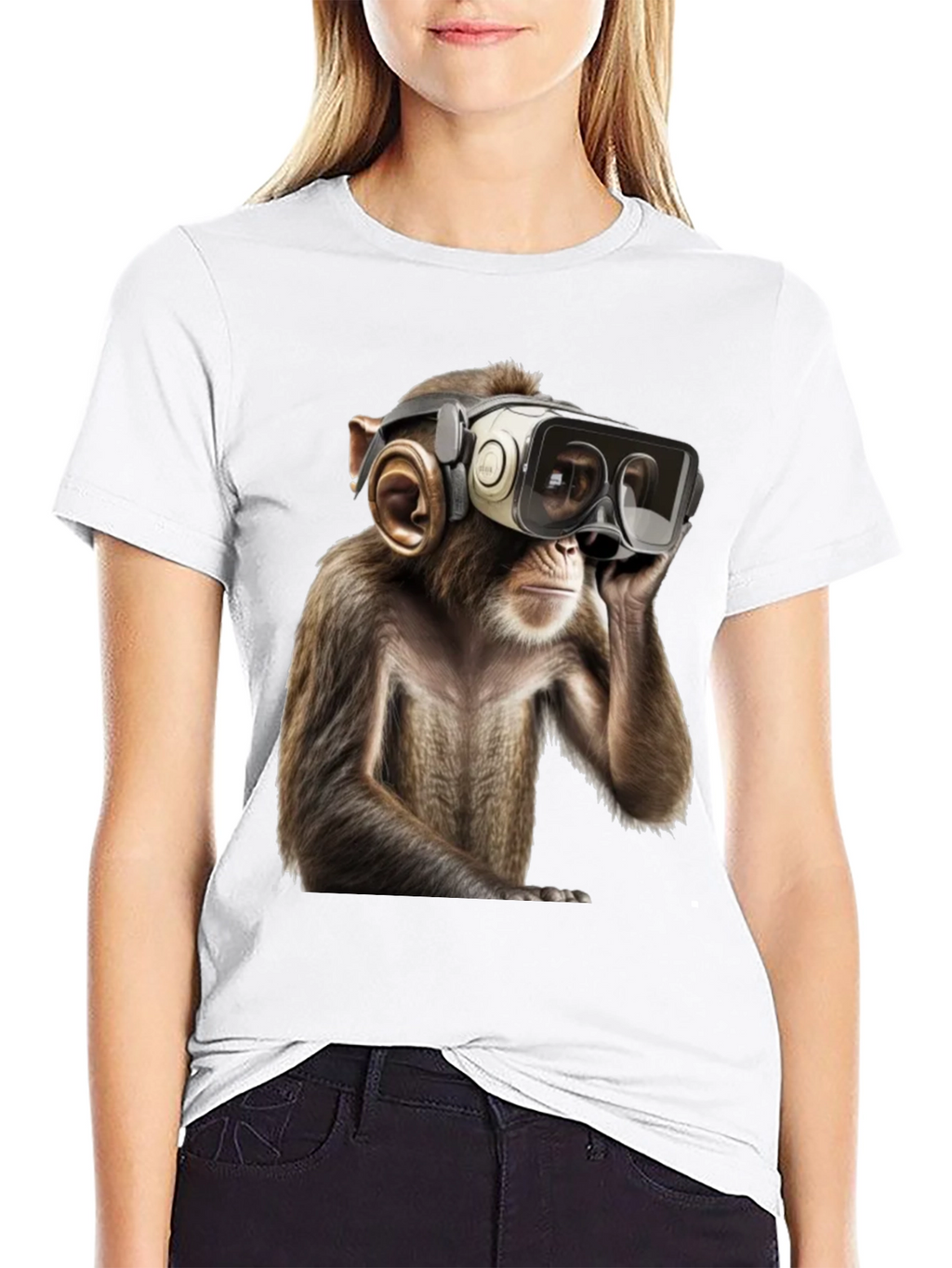VR Monkey Graphic Tee - Cool & Quirky