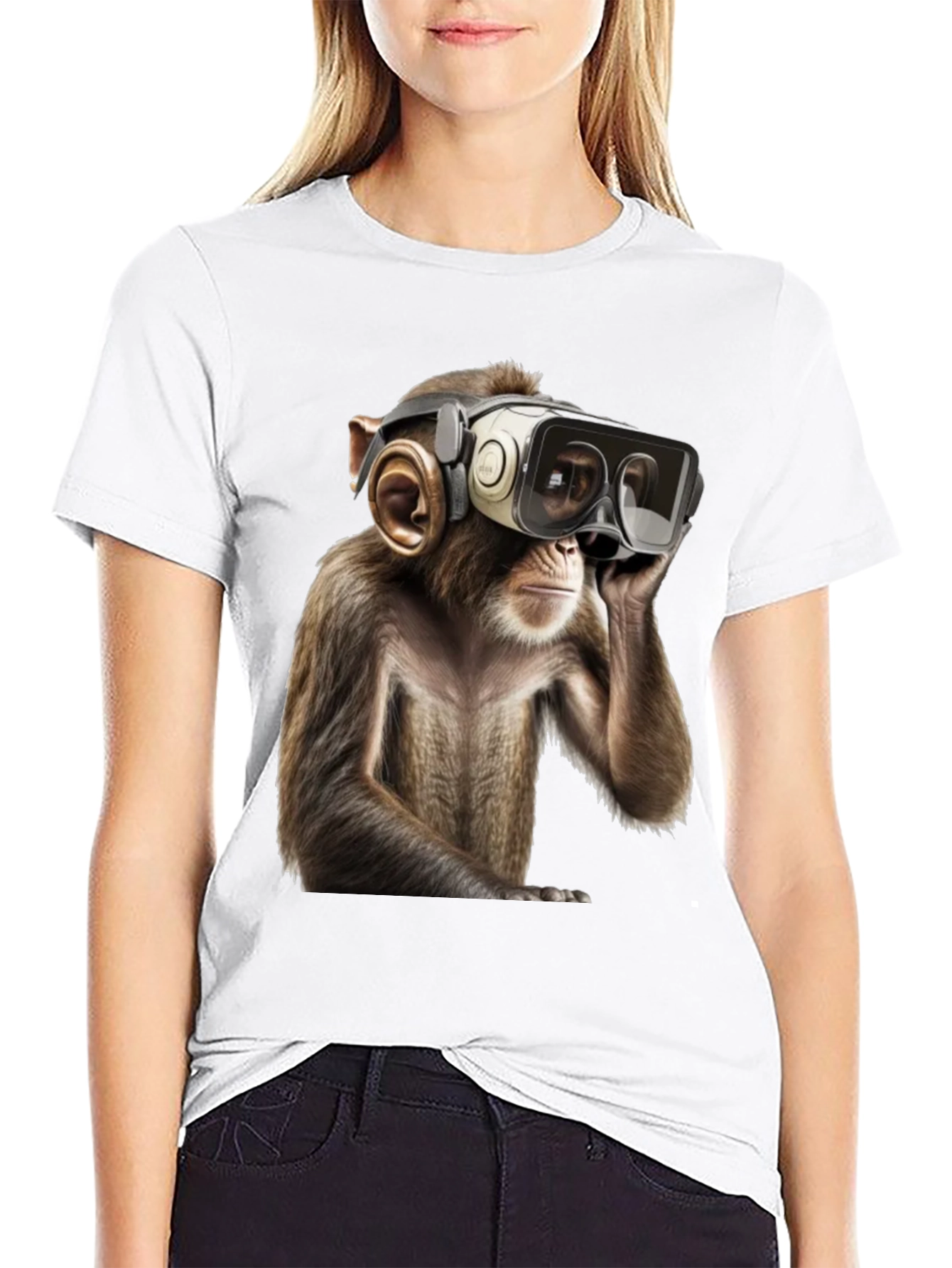 VR Monkey Graphic Tee - Cool & Quirky
