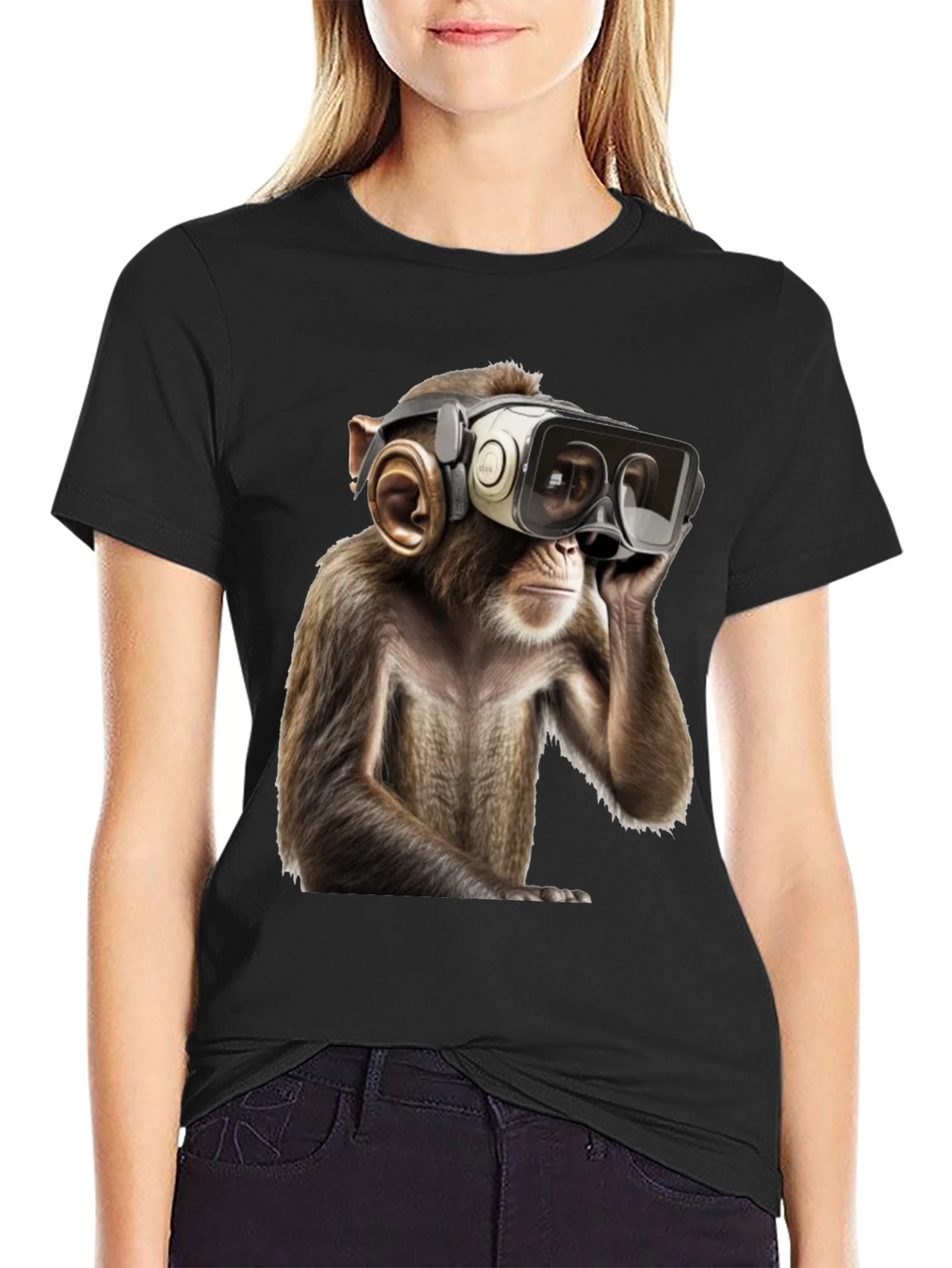 VR Monkey Graphic Tee - Cool & Quirky
