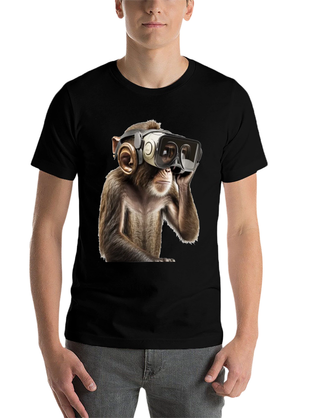 VR Monkey Graphic Tee - Cool & Quirky