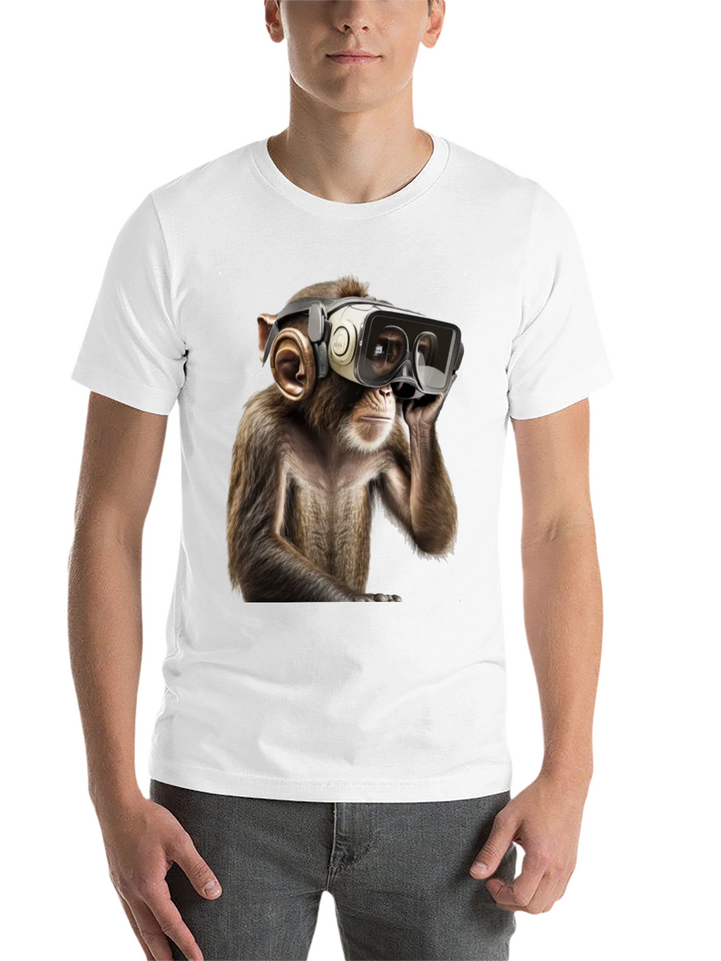 VR Monkey Graphic Tee - Cool & Quirky