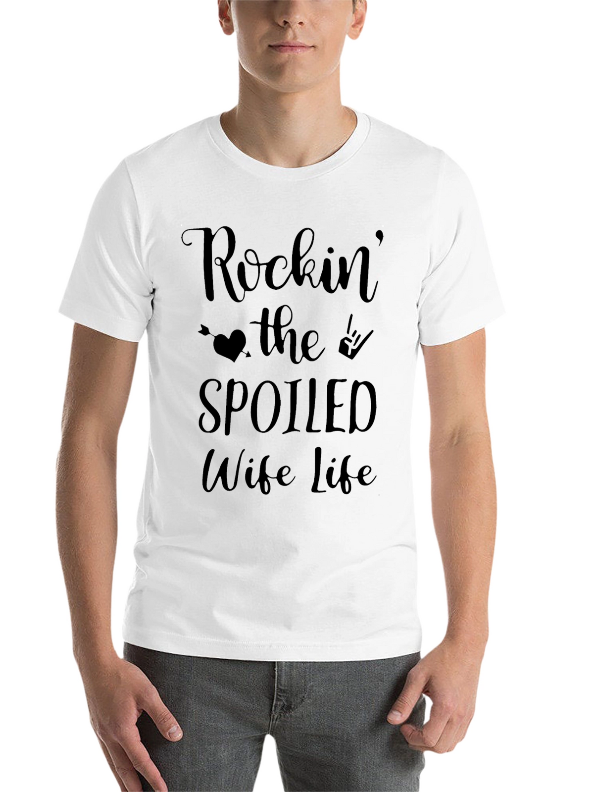 Rockin the Spoiled Wife Life Tee - Black