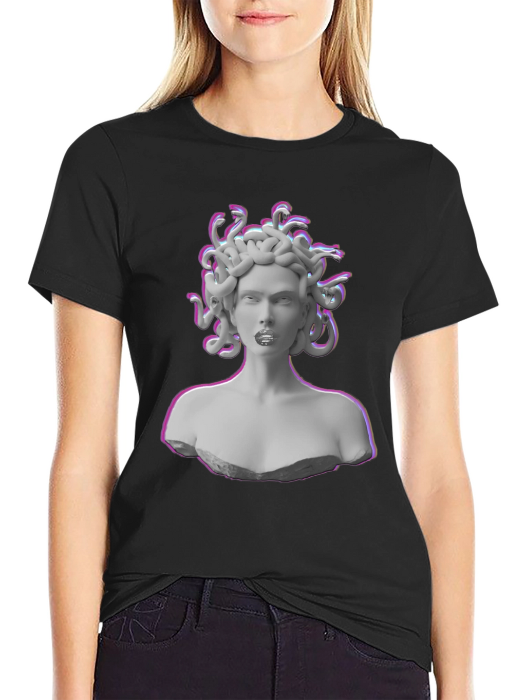 Medusa Graphic Tee - Black