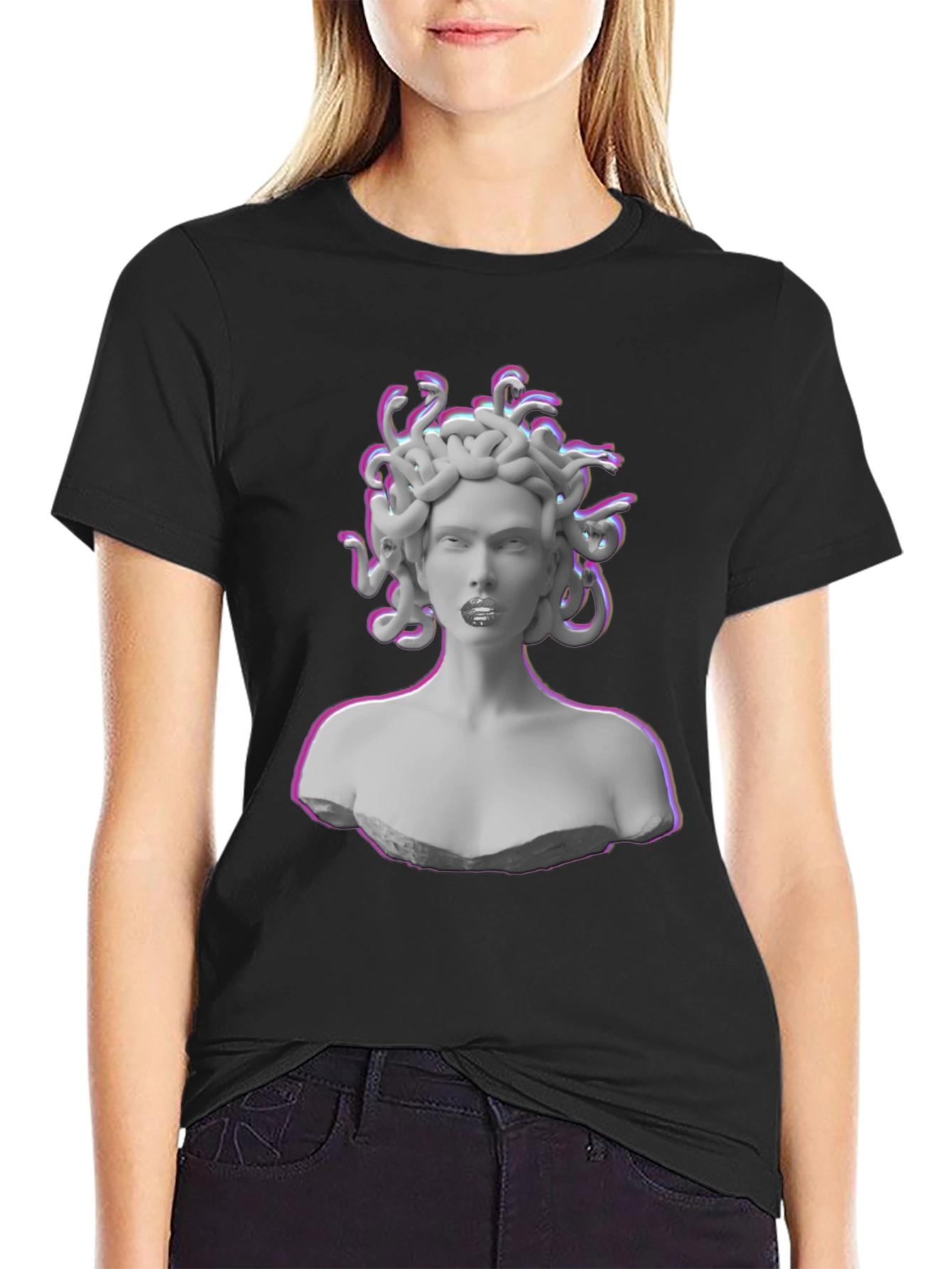 Medusa Graphic Tee - Black