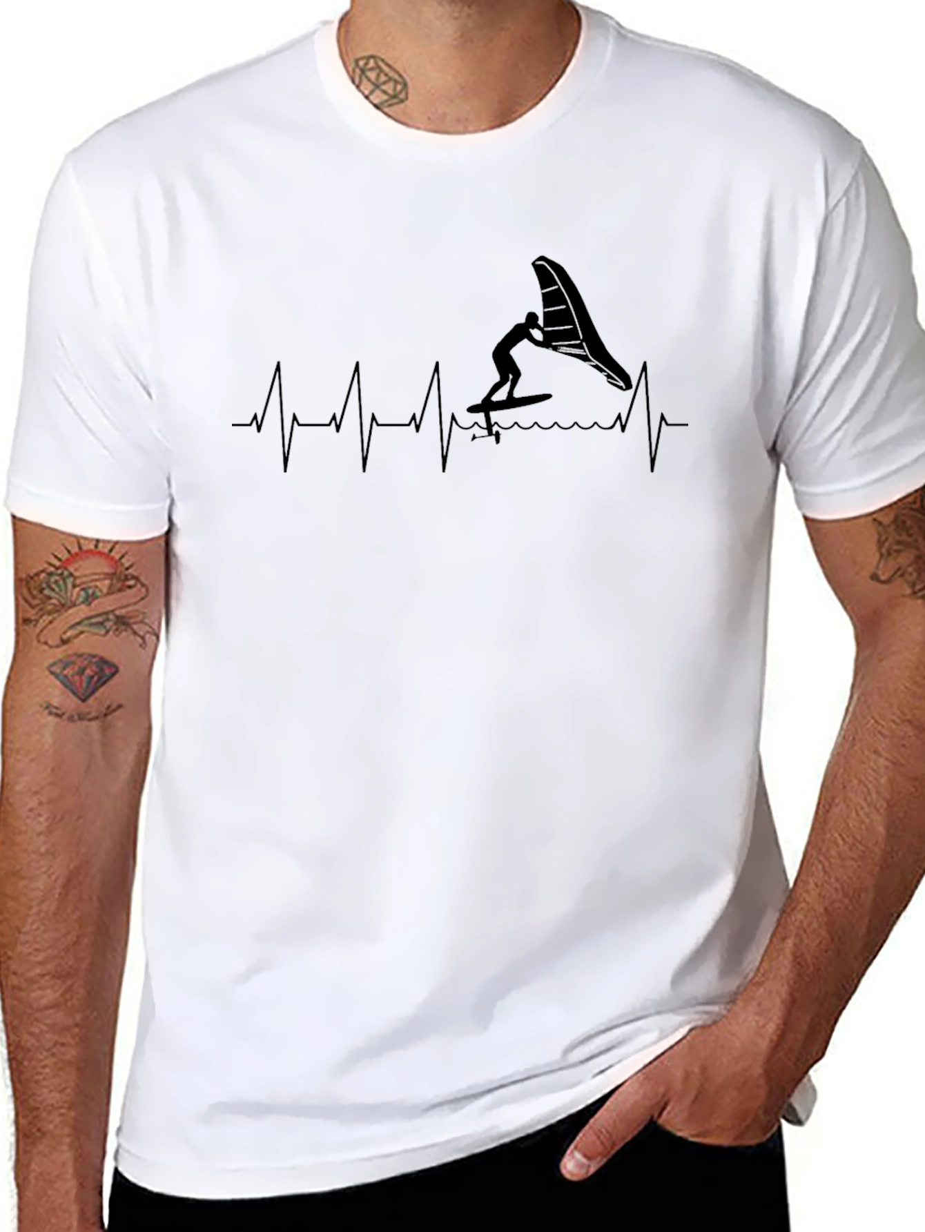 Wing Foil Heartbeat T-Shirt