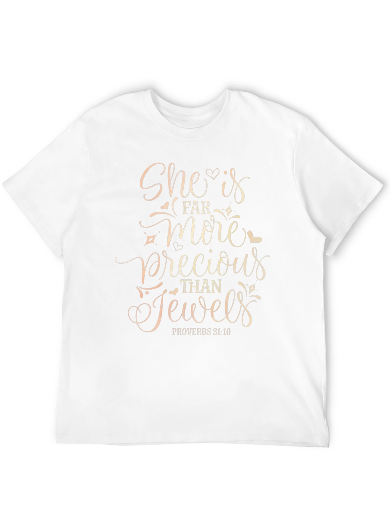 She is Precious T-Shirt Proverbs 31:10 Black