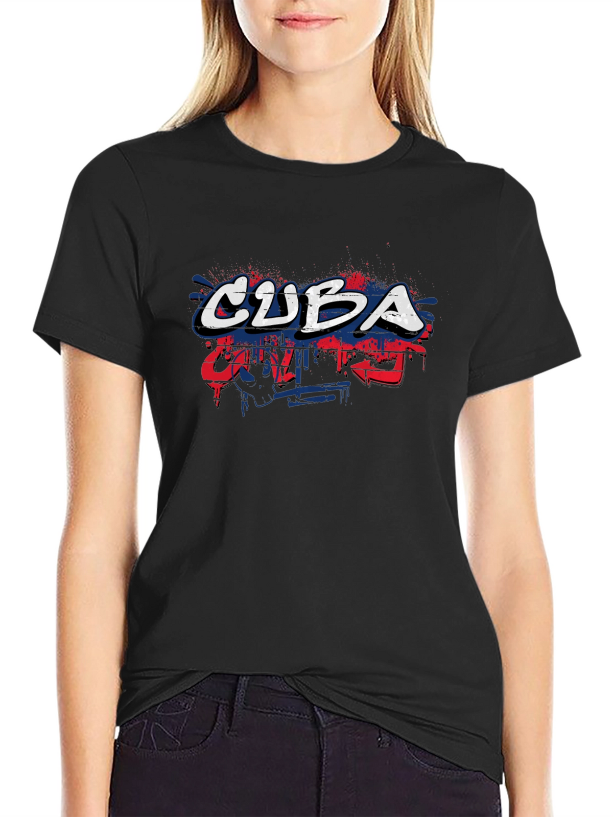 Cuba Graphic T-Shirt Black