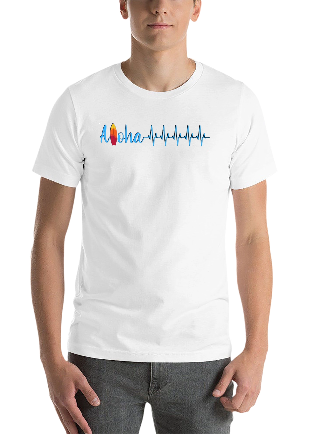 Aloha Surf Heartbeat T-Shirt - Black