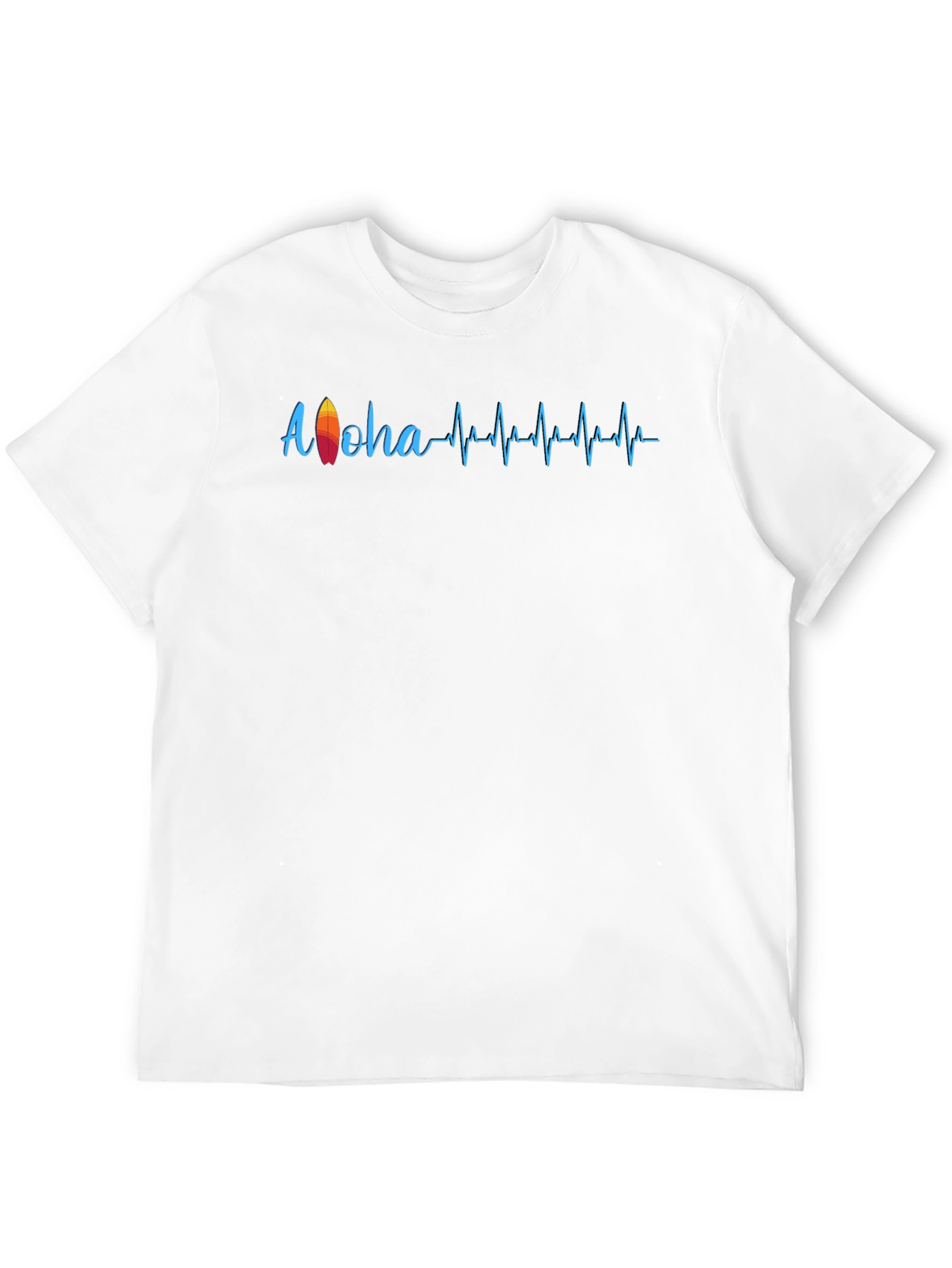 Aloha Surf Heartbeat T-Shirt - Black