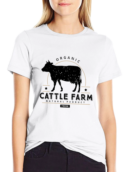 Organic Cattle Farm Graphic Tee