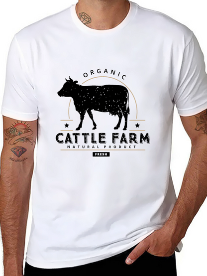 Organic Cattle Farm Graphic Tee