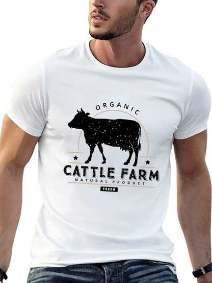 Organic Cattle Farm Graphic Tee