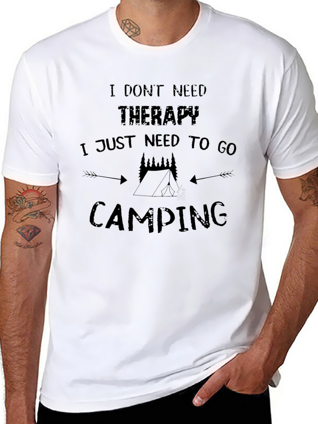 Camping Therapy Graphic T-Shirt