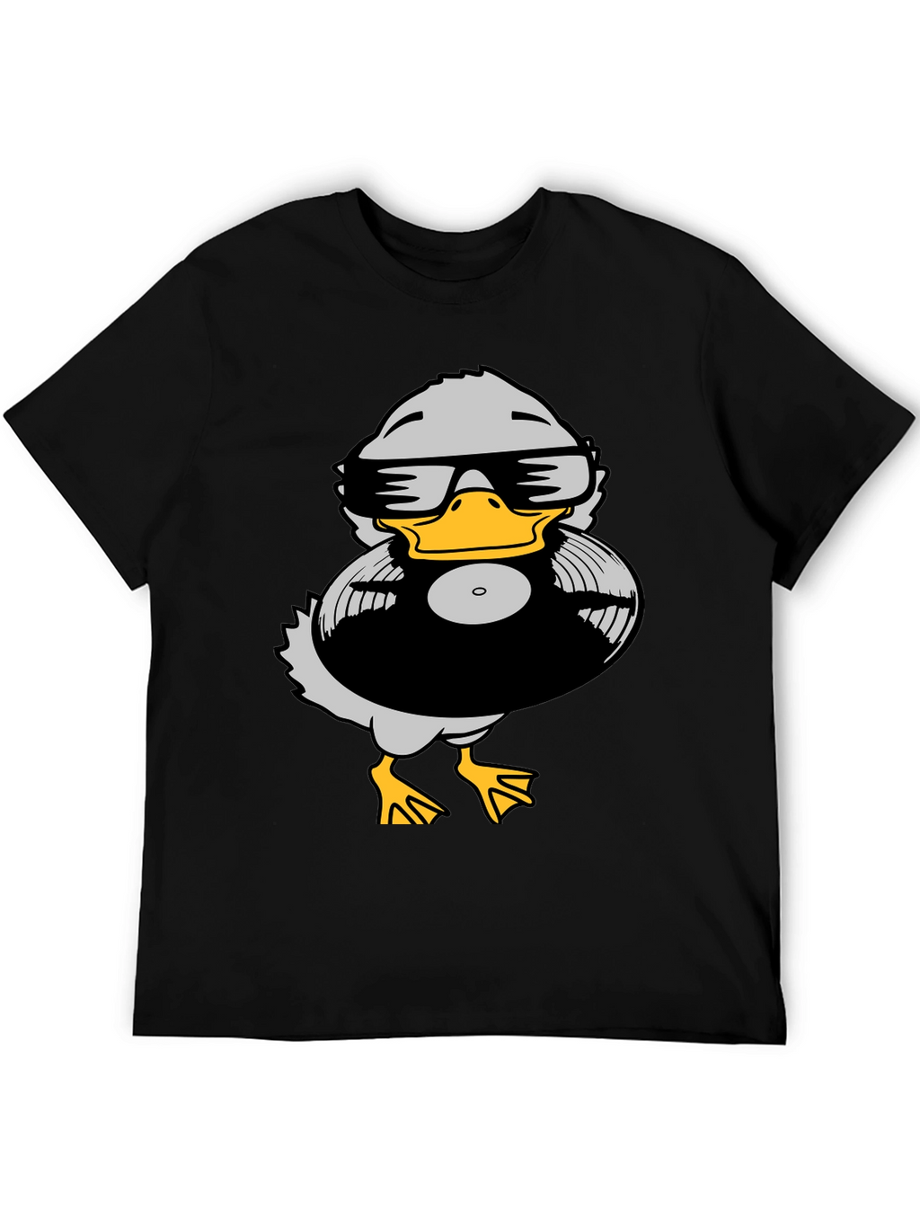 Duck DJ Graphic Tee - Black