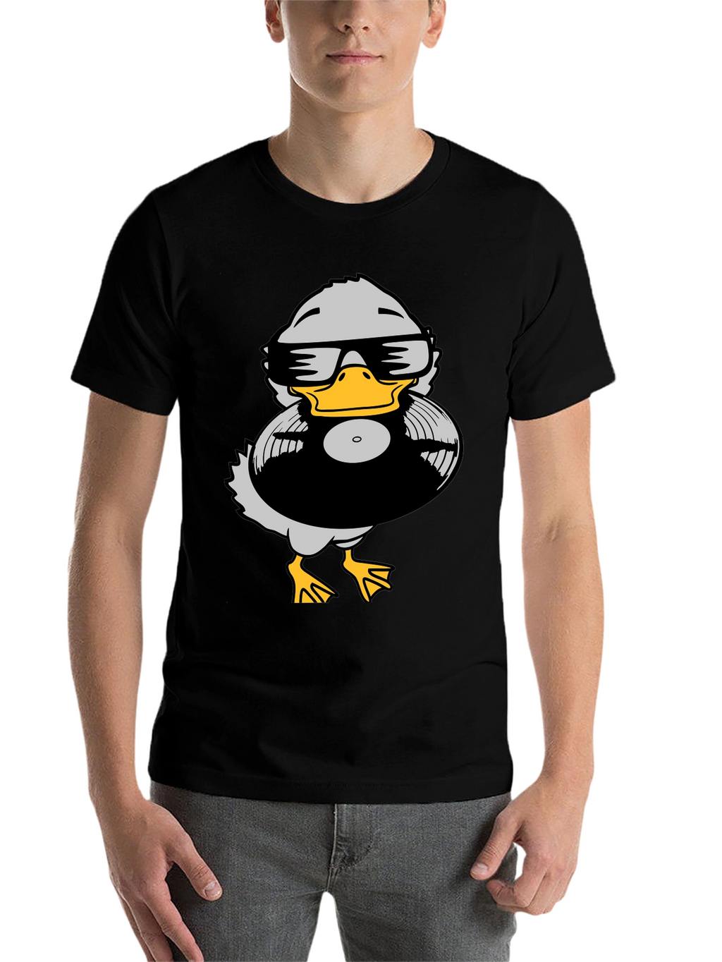 Duck DJ Graphic Tee - Black