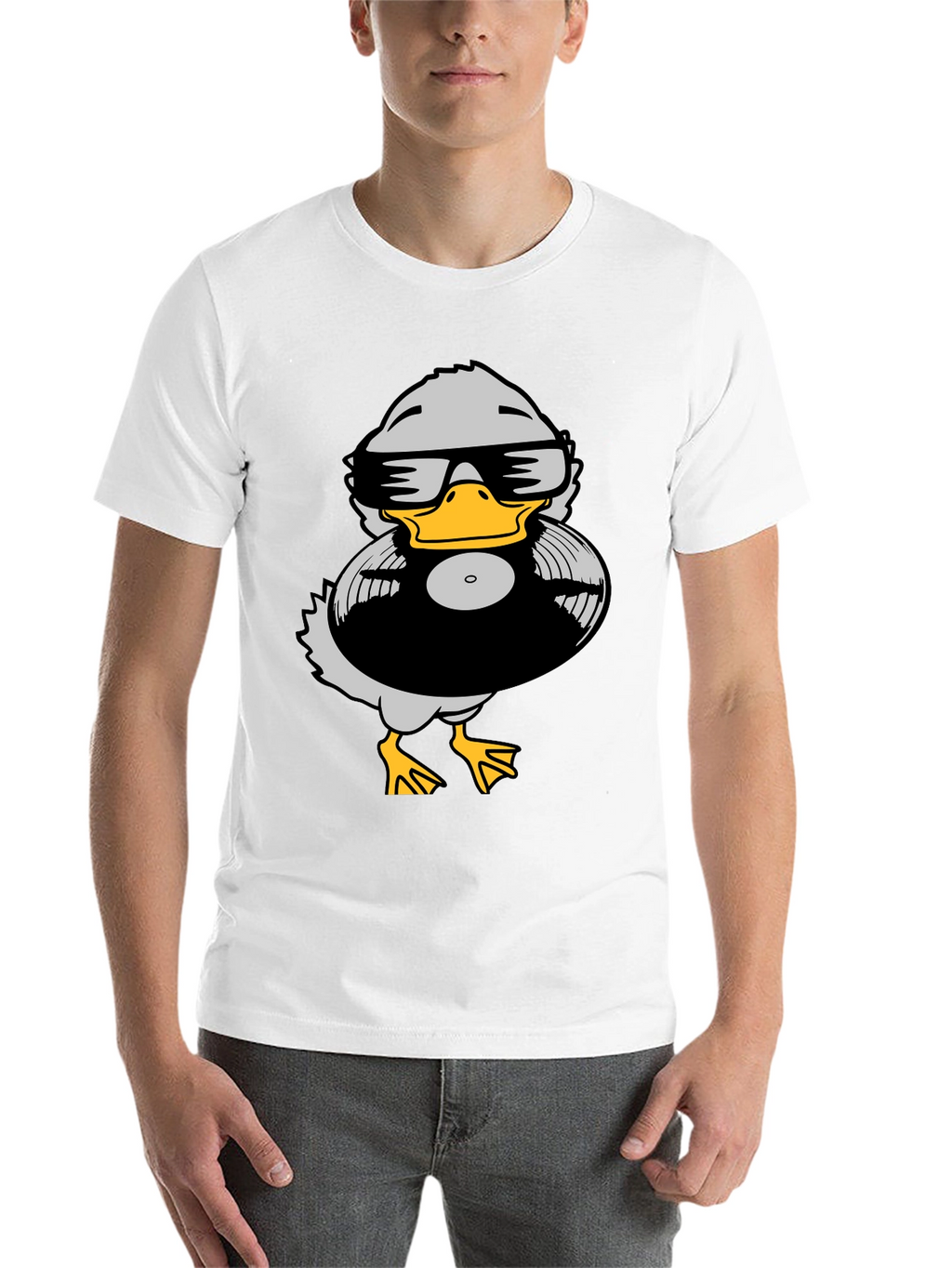 Duck DJ Graphic Tee - Black