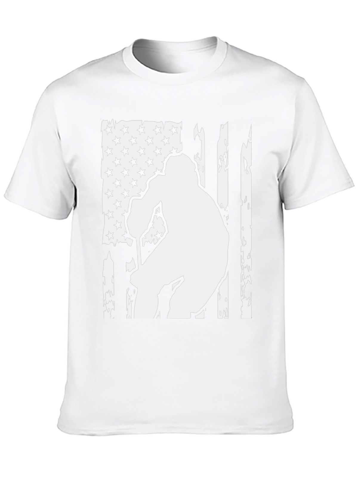 American Flag Hockey Player Graphic Tee