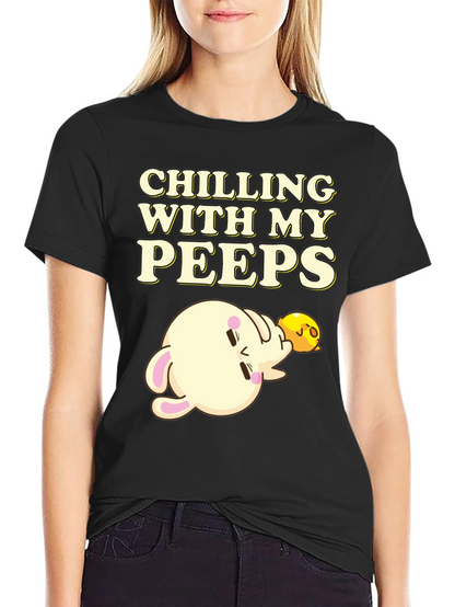 Chilling with my Peeps T-Shirt Black