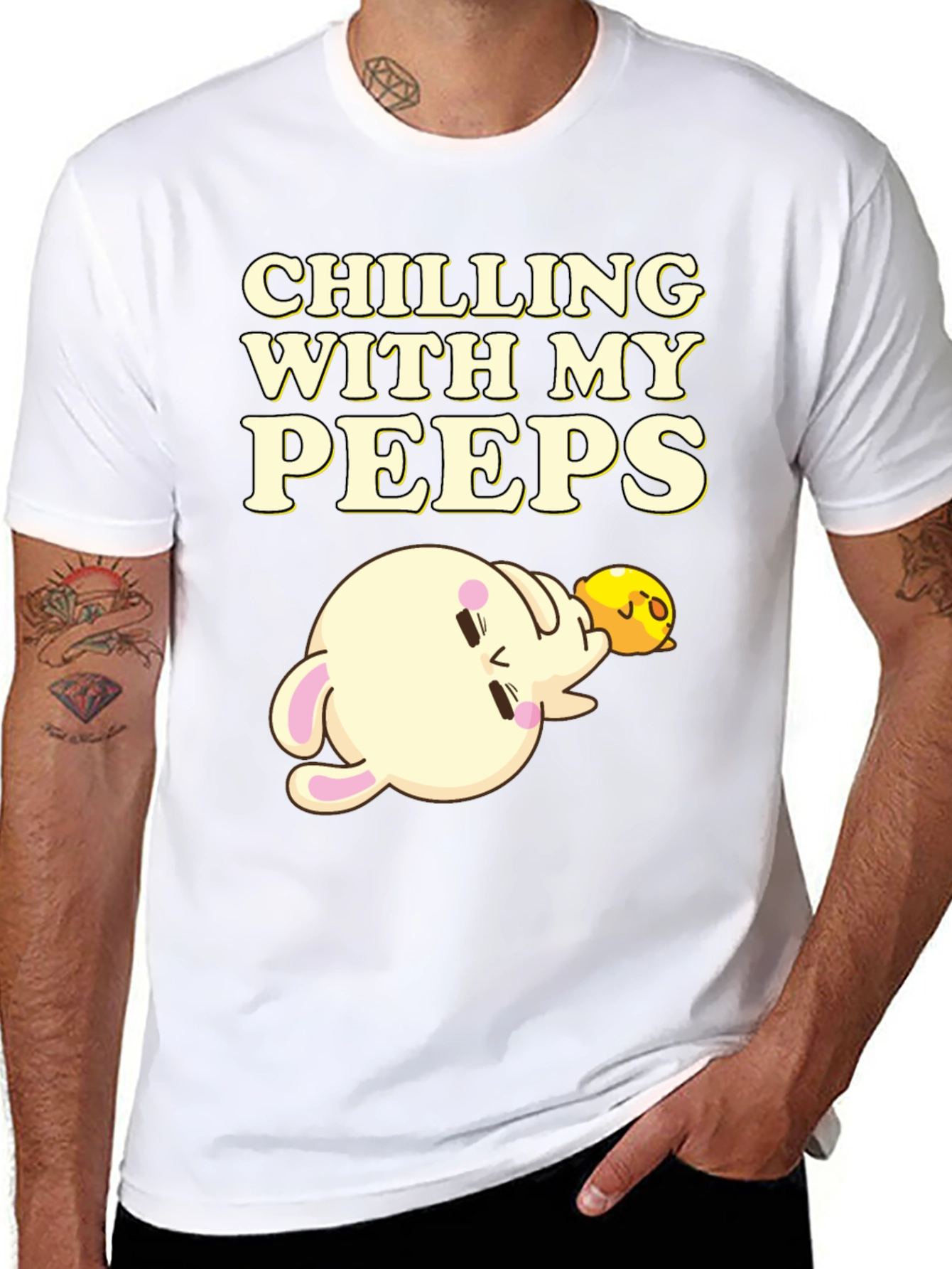 Chilling with my Peeps T-Shirt Black