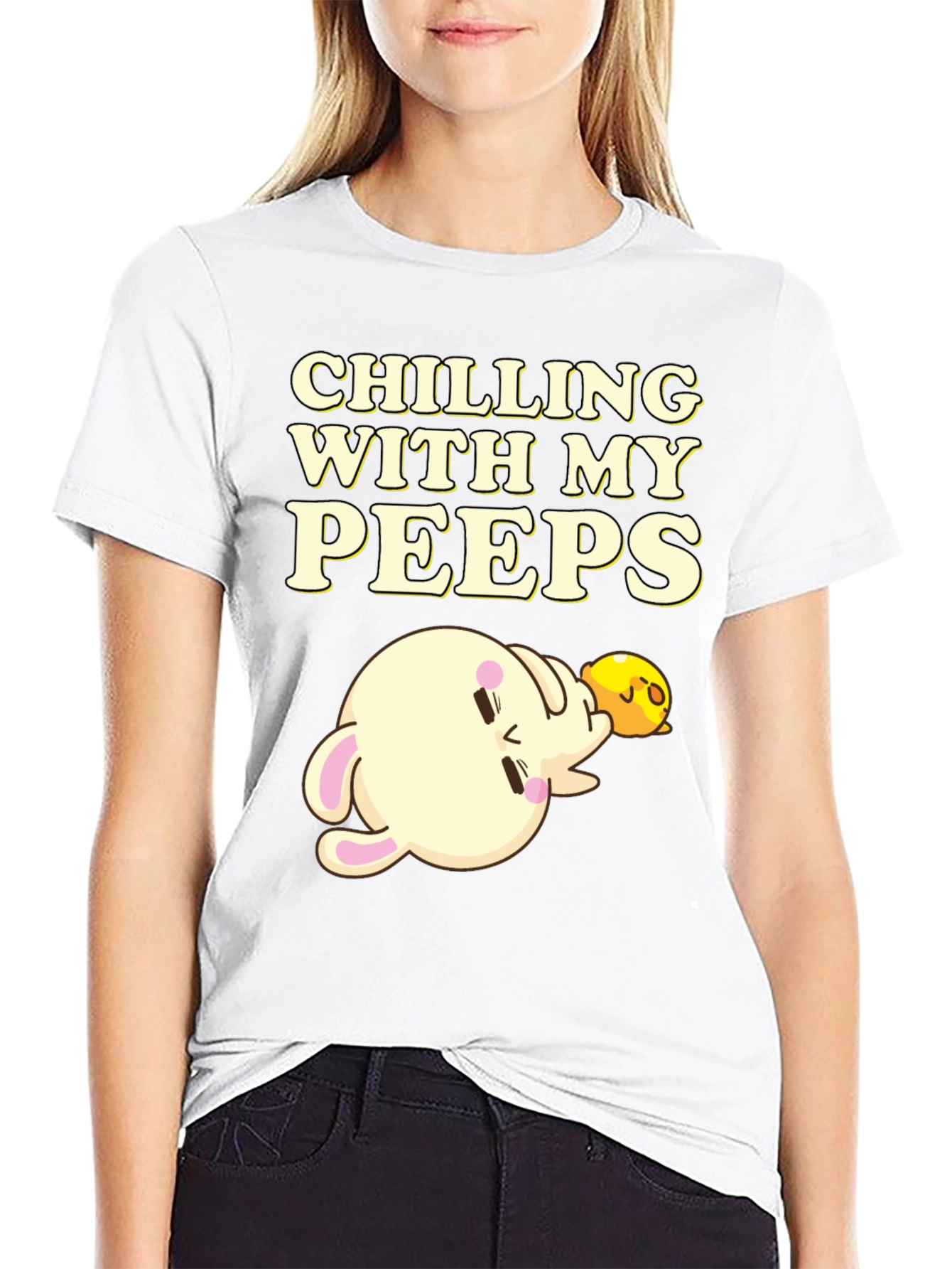 Chilling with my Peeps T-Shirt Black