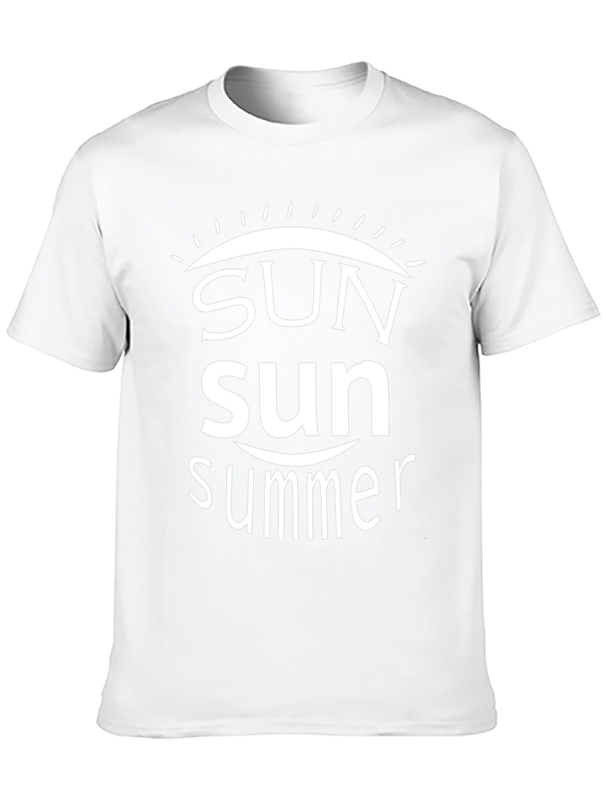 Summer Sun Graphic Tee - Black Cotton T-Shirt