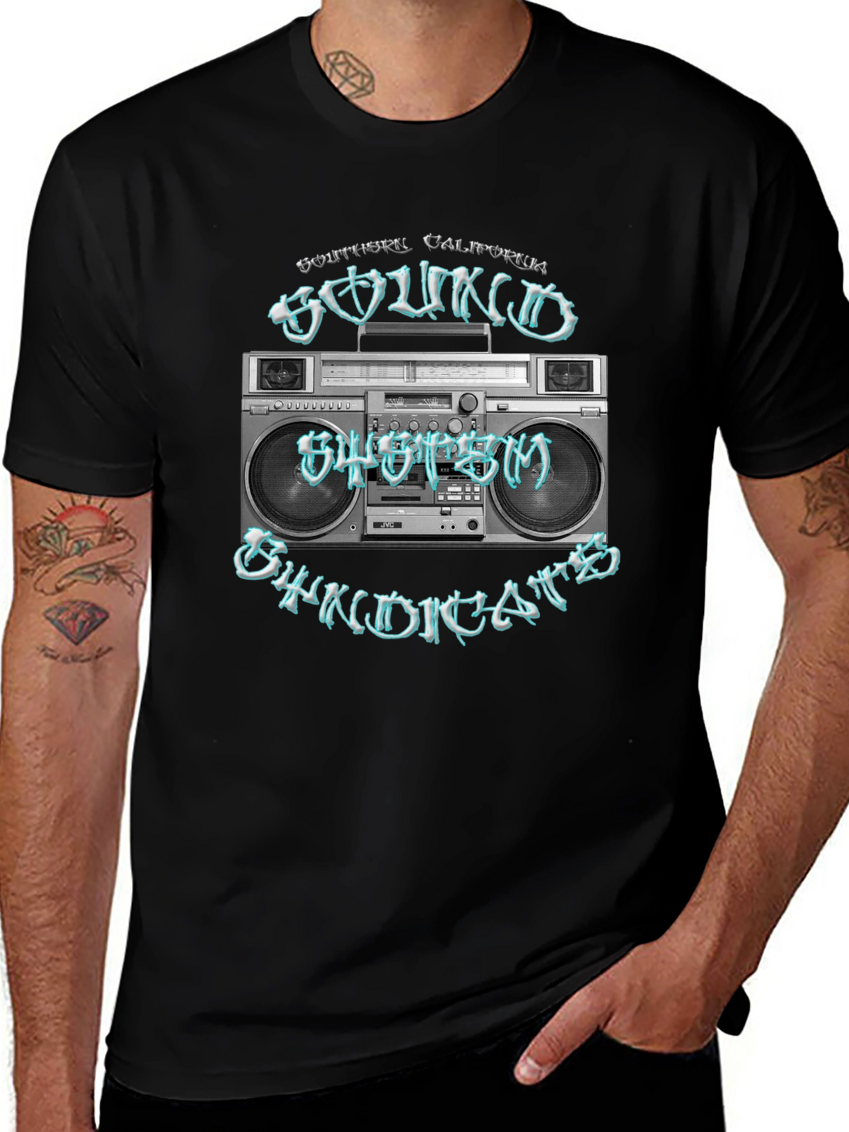 Retro Boombox T-Shirt - Southern California Sound System