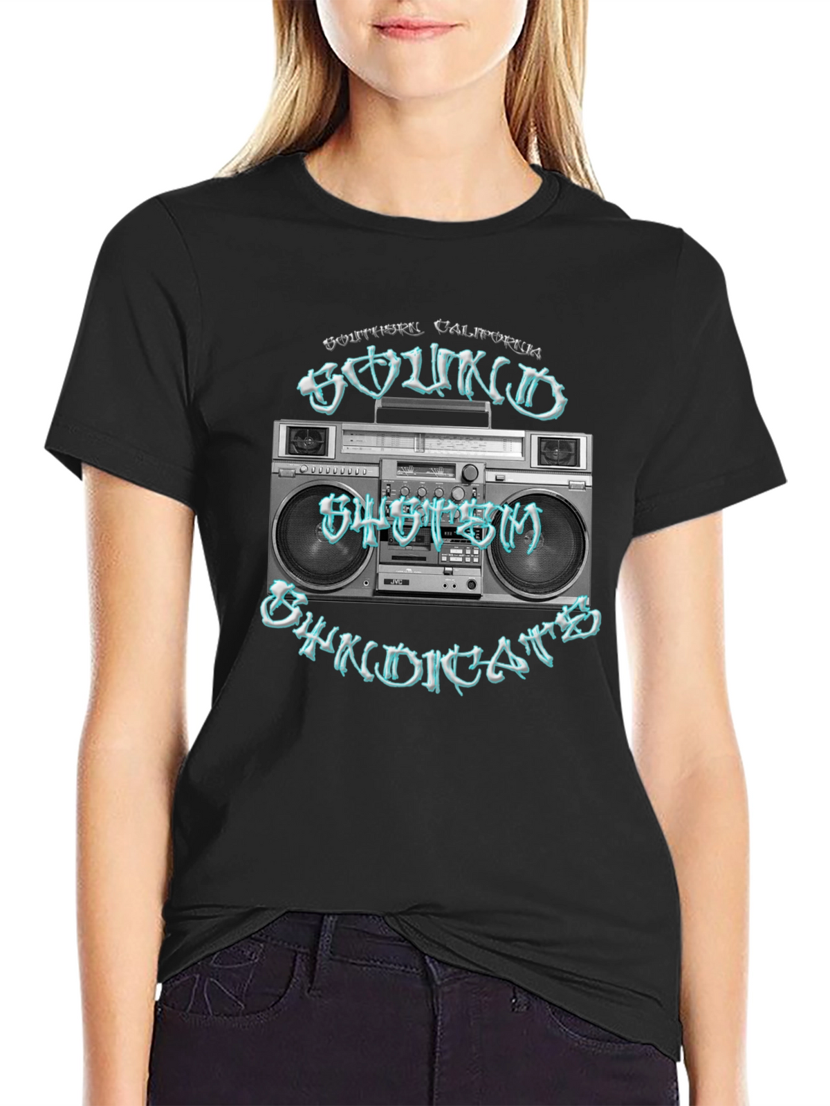 Retro Boombox T-Shirt - Southern California Sound System