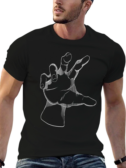 Hand Graphic Black T-Shirt