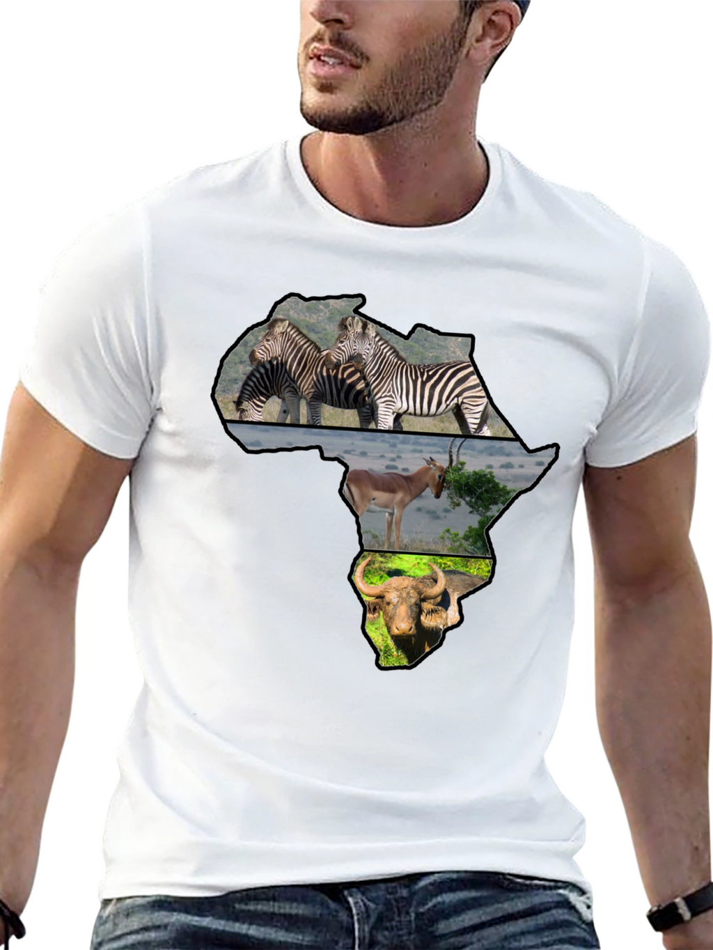 African Animals Graphic T-Shirt