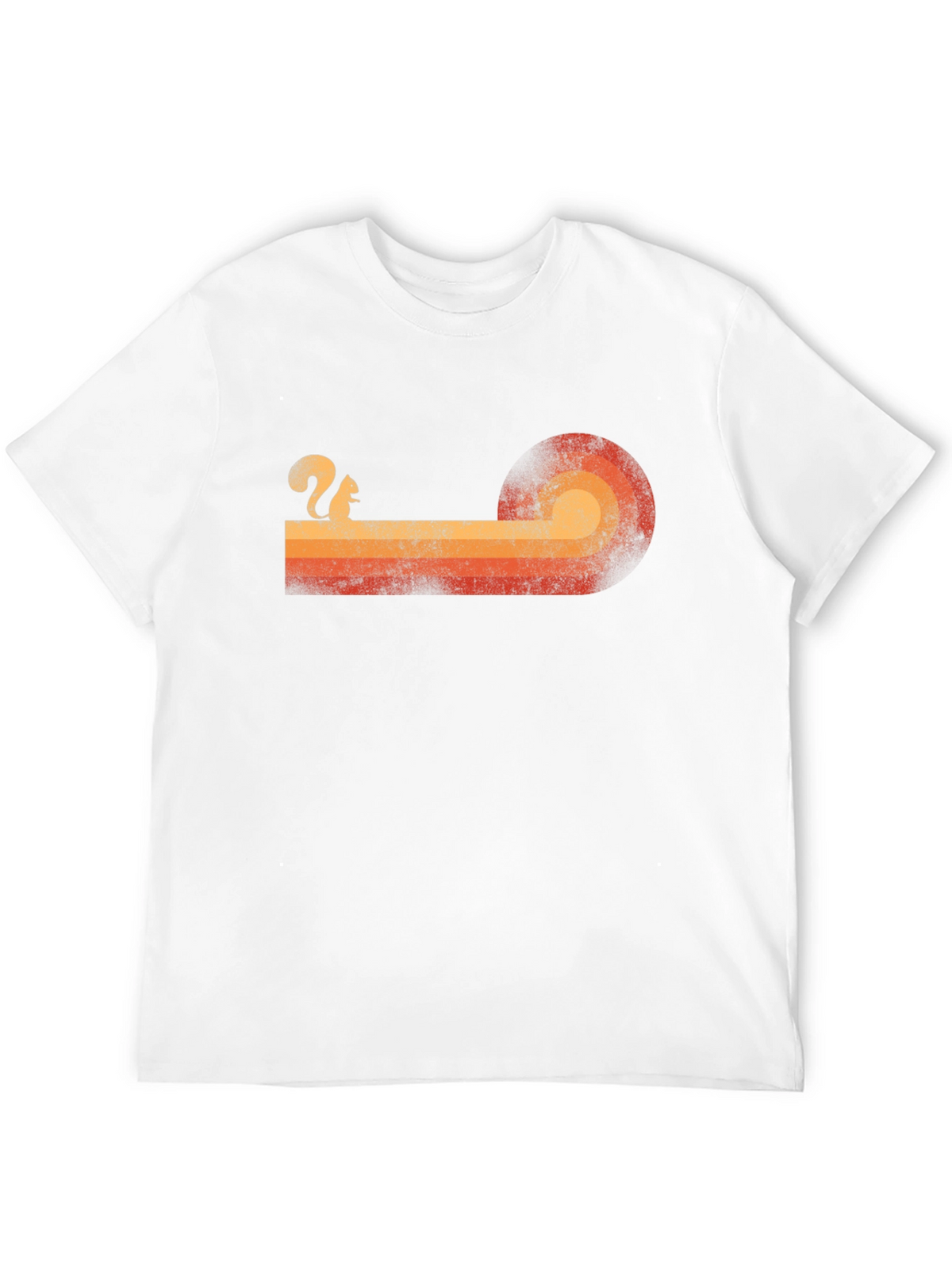 Retro Squirrel Sunset Graphic Tee - Classic Style