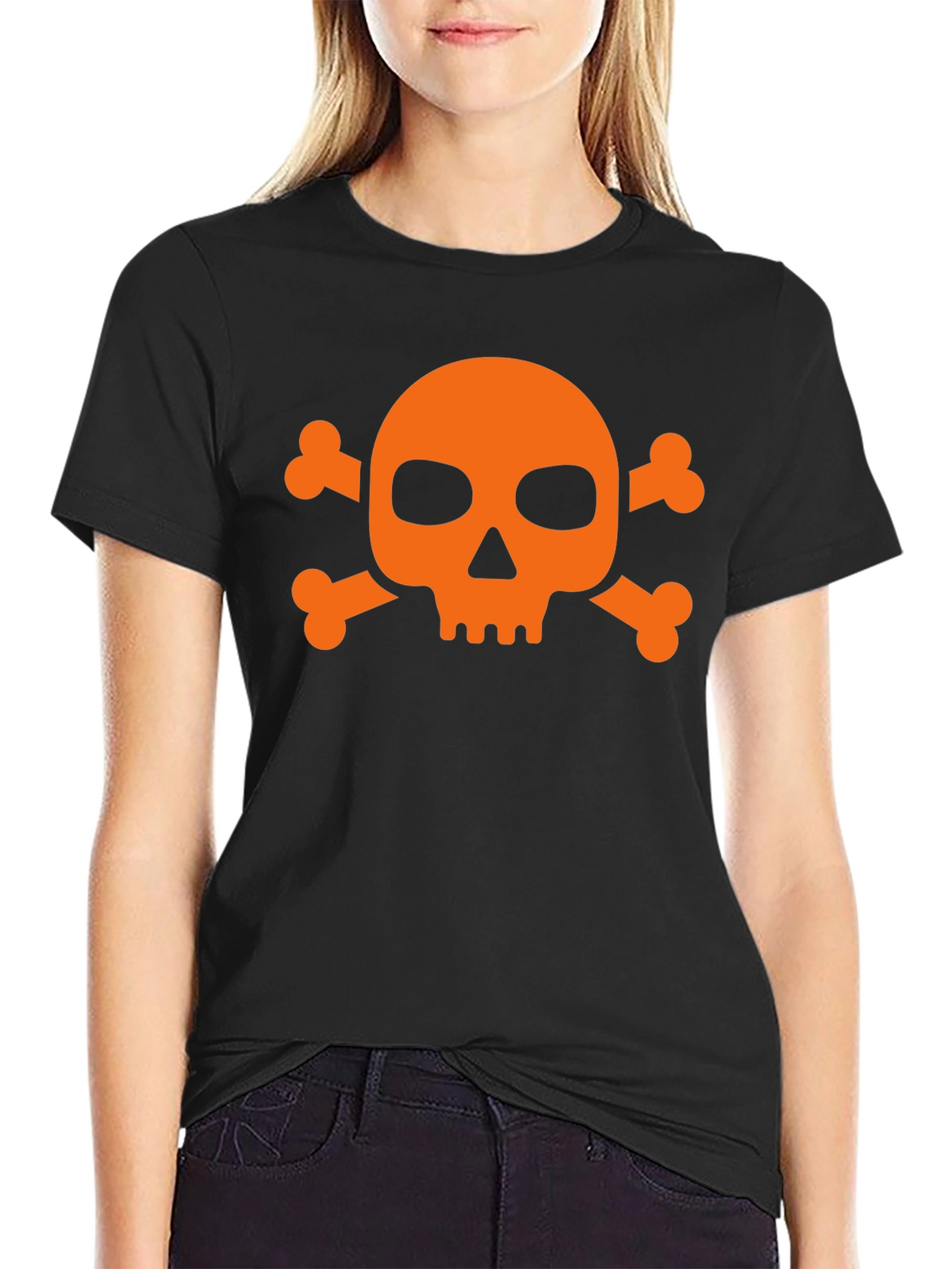 Skull & Crossbones Graphic T-Shirt - Mens Black Tee