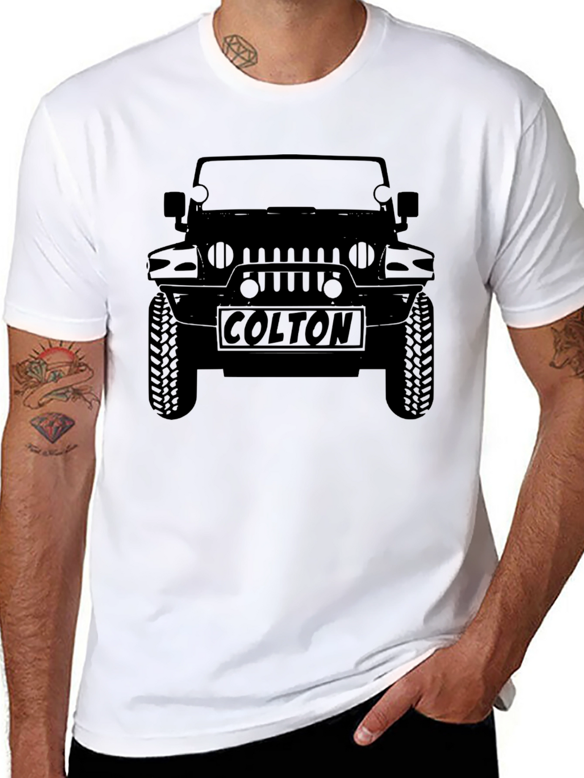 Colton Jeep Black Graphic T-Shirt