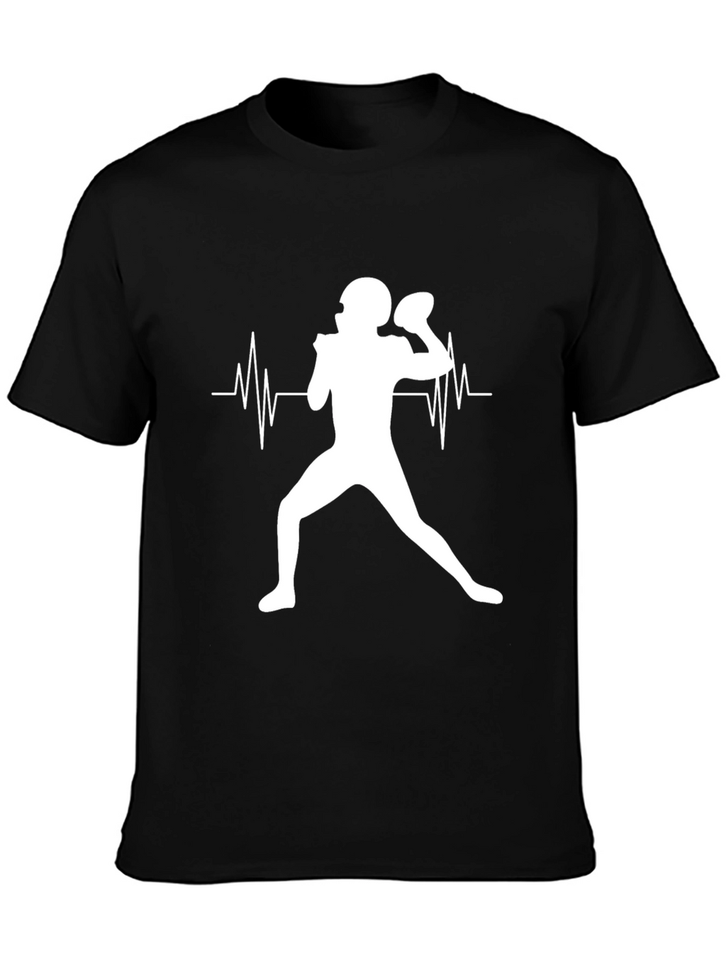 Football Heartbeat T-Shirt: Passion on Display
