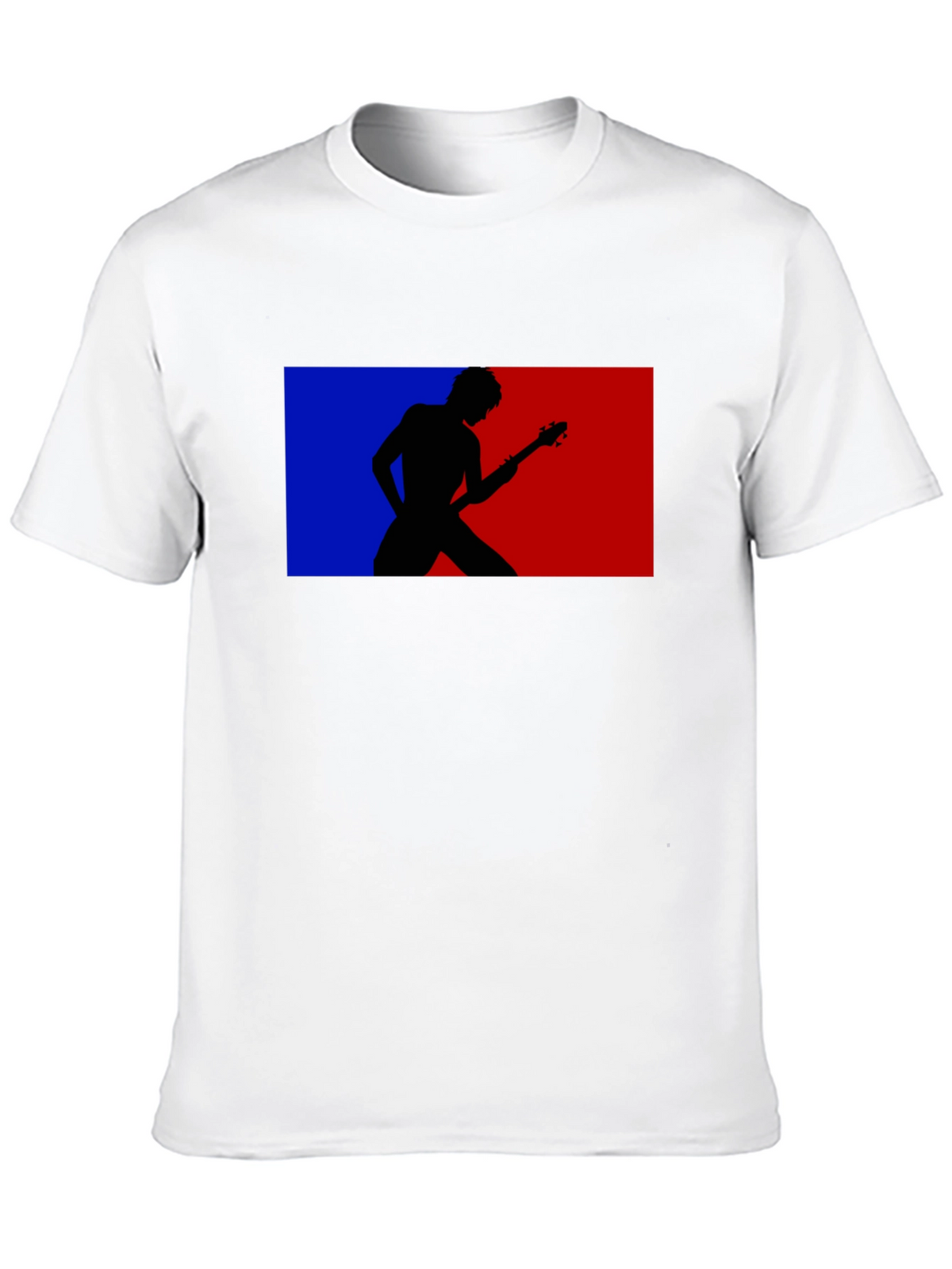 Retro Guitarist Tee - Black Graphic T-Shirt
