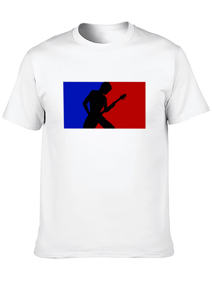 Retro Guitarist Tee - Black Graphic T-Shirt