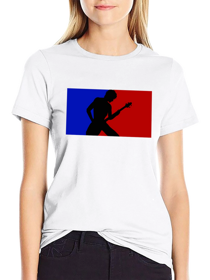 Retro Guitarist Tee - Black Graphic T-Shirt