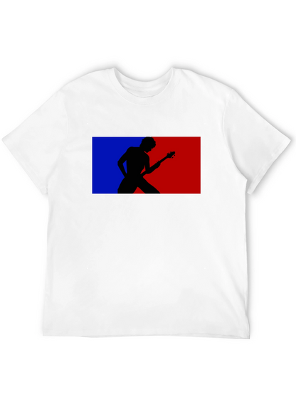 Retro Guitarist Tee - Black Graphic T-Shirt