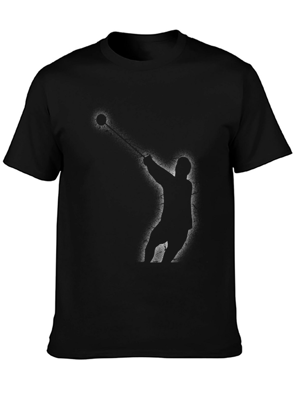 Hammer Throw Silhouette Black T-Shirt