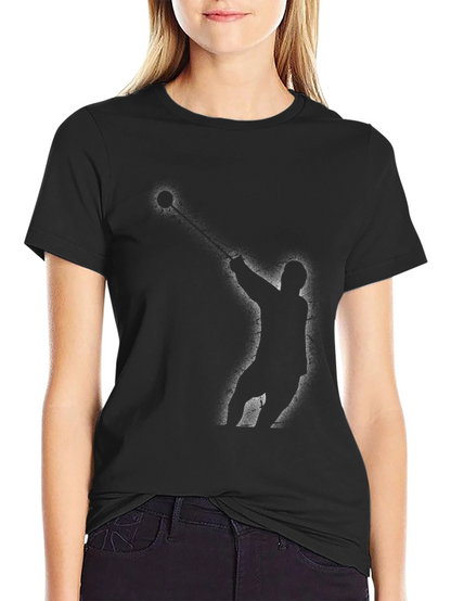 Hammer Throw Silhouette Black T-Shirt