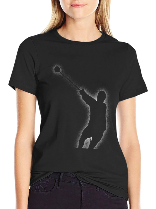 Hammer Throw Silhouette Black T-Shirt