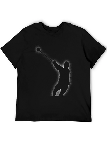Hammer Throw Silhouette Black T-Shirt
