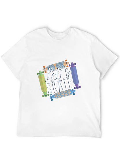 Lets Skate Graphic T-Shirt - Skateboarder Style