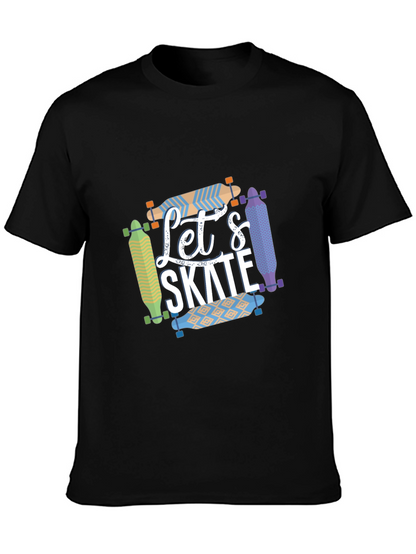 Lets Skate Graphic T-Shirt - Skateboarder Style