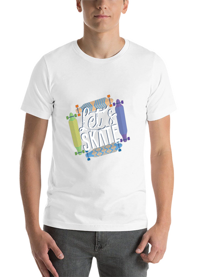 Lets Skate Graphic T-Shirt - Skateboarder Style