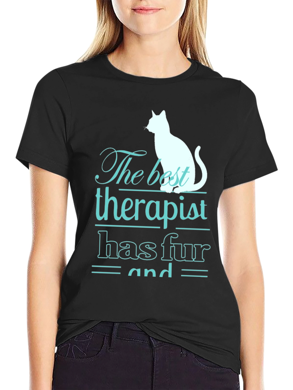 Cat Therapist T-Shirt - Funny Pet Lover Tee