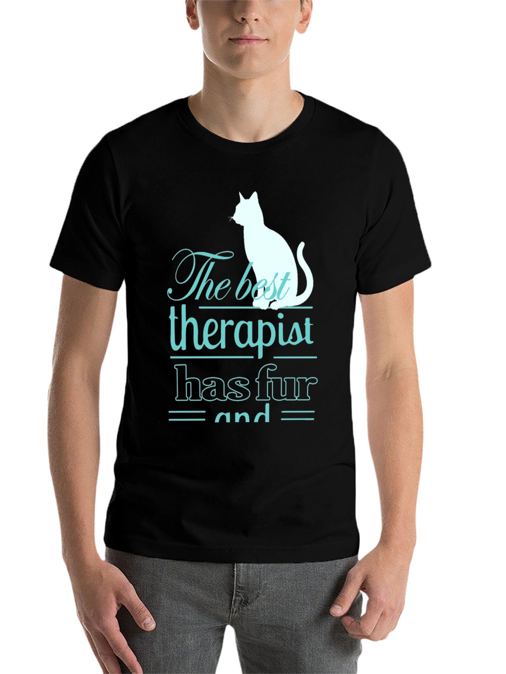 Cat Therapist T-Shirt - Funny Pet Lover Tee