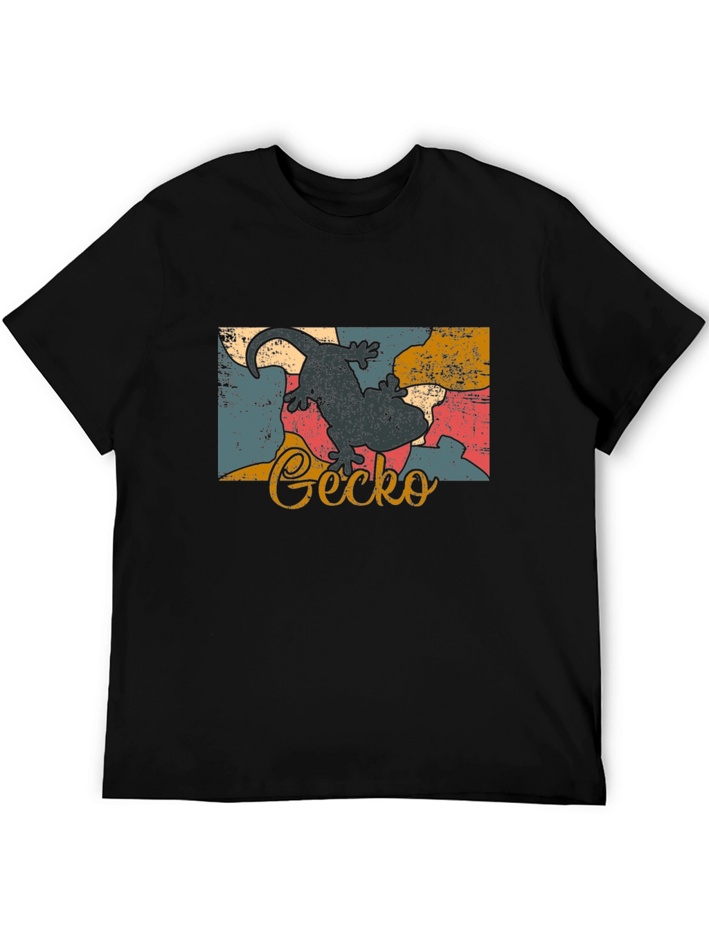 Retro Gecko Graphic Tee - Cool Lizard Lover Shirt