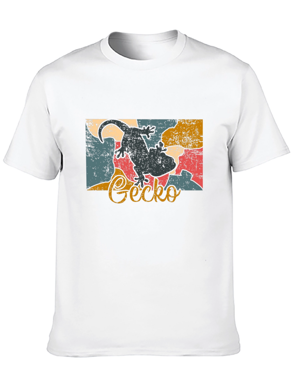 Retro Gecko Graphic Tee - Cool Lizard Lover Shirt